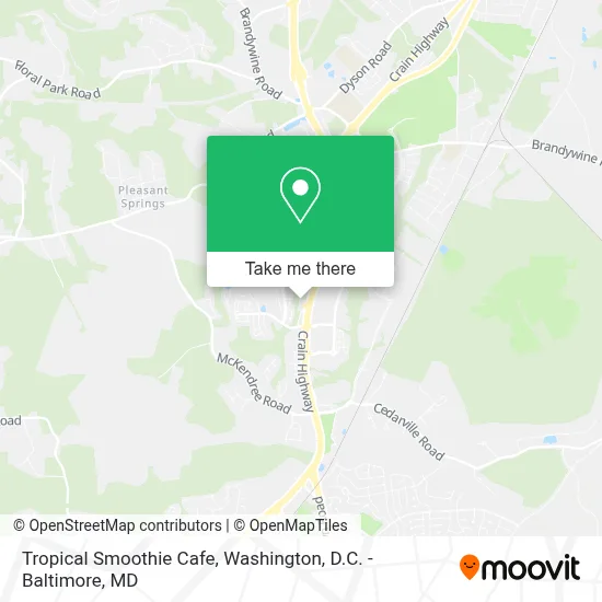 Tropical Smoothie Cafe map