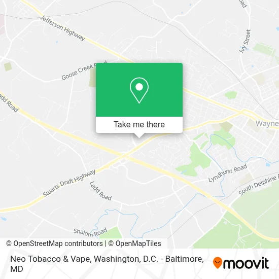 Neo Tobacco & Vape map