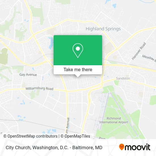 City Church map