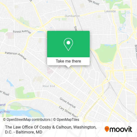The Law Office Of Cosby & Calhoun map