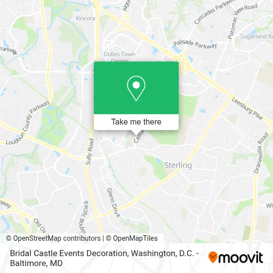 Bridal Castle Events Decoration map