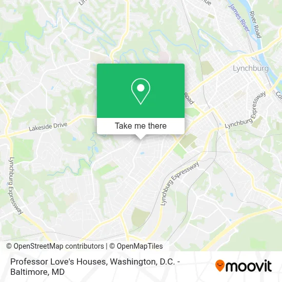 Professor Love's Houses map
