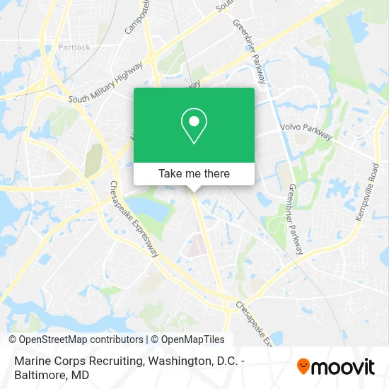 Marine Corps Recruiting map