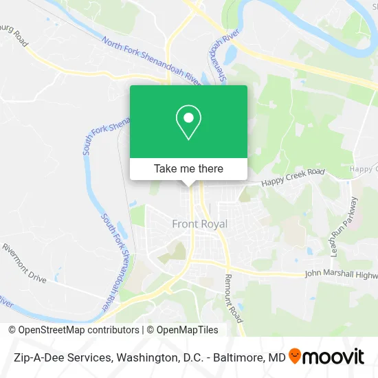 Zip-A-Dee Services map