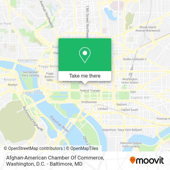 Afghan-American Chamber Of Commerce map