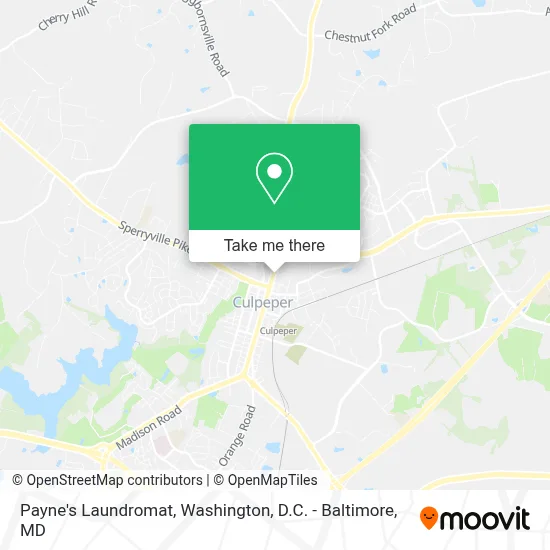 Payne's Laundromat map