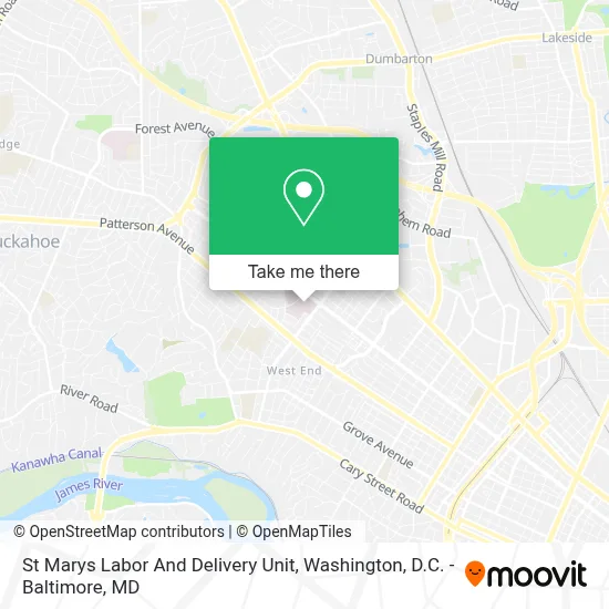 St Marys Labor And Delivery Unit map