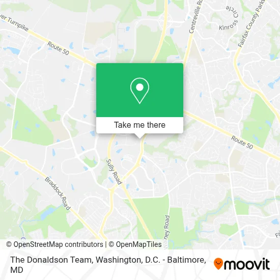 The Donaldson Team map