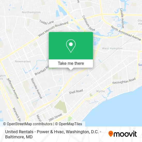 United Rentals - Power & Hvac map