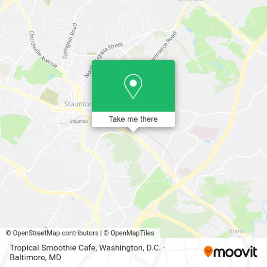 Tropical Smoothie Cafe map