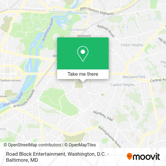 Road Block Entertainment map