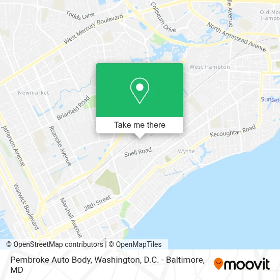 Pembroke Auto Body map