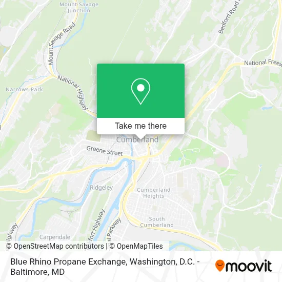 Blue Rhino Propane Exchange map