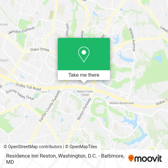 Residence Inn Reston map