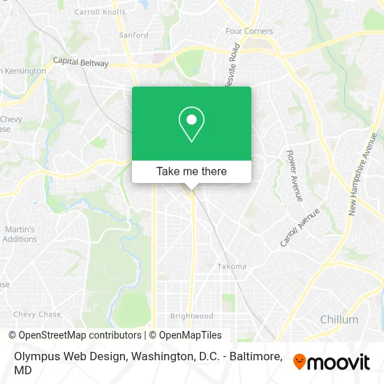 Olympus Web Design map