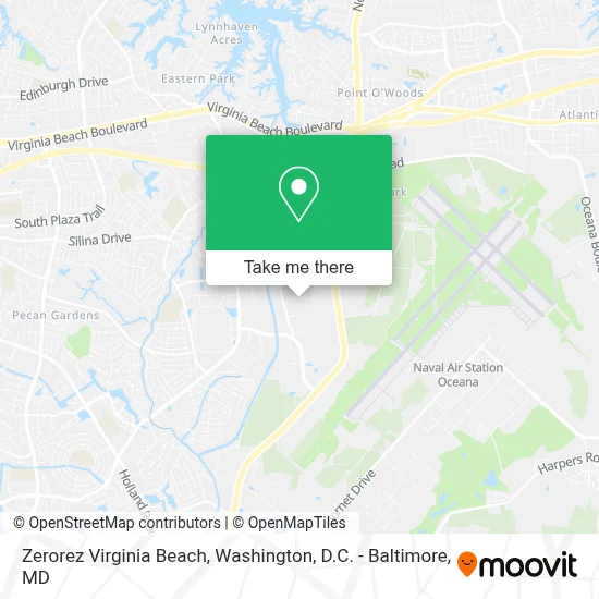 Zerorez Virginia Beach map