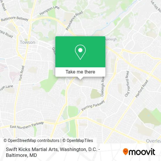 Swift Kicks Martial Arts map