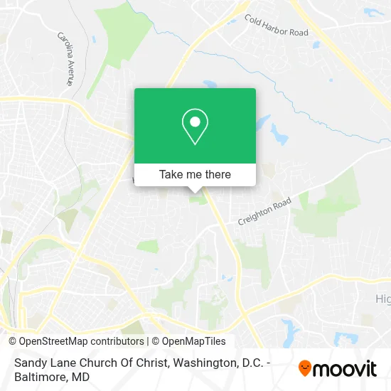 Sandy Lane Church Of Christ map