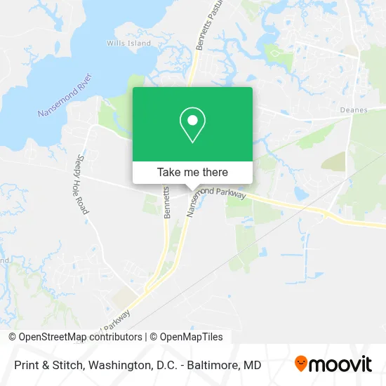 Print & Stitch map