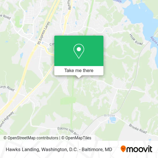 Hawks Landing map