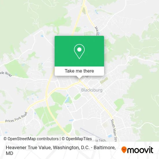 Heavener True Value map