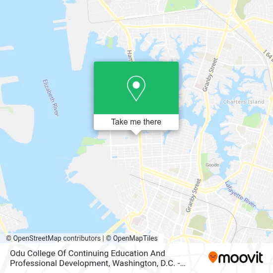 Odu College Of Continuing Education And Professional Development map