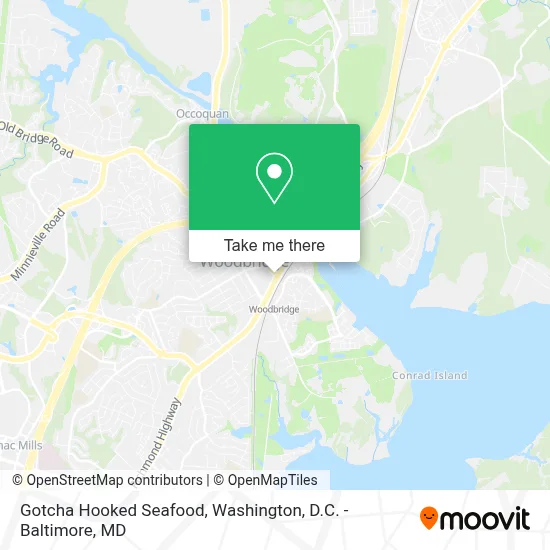 Gotcha Hooked Seafood map