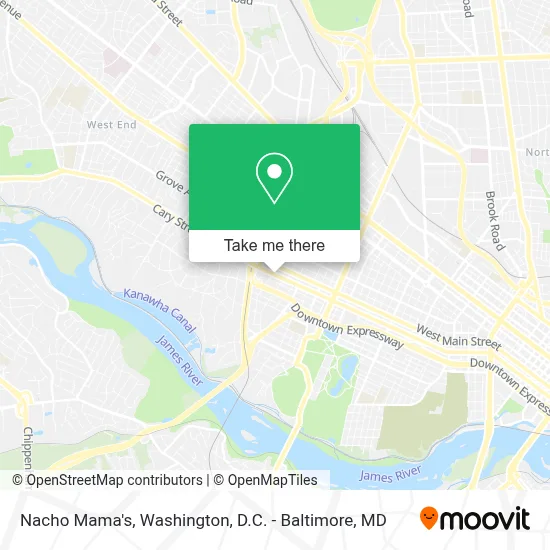 Nacho Mama's map