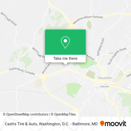 Cash's Tire & Auto map