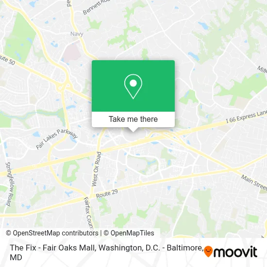 The Fix - Fair Oaks Mall map