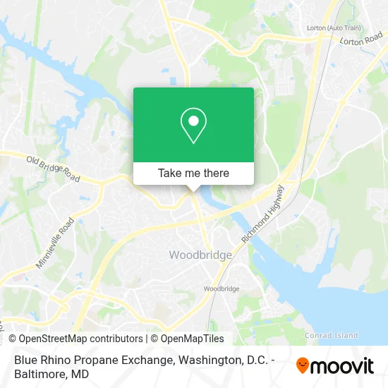 Blue Rhino Propane Exchange map