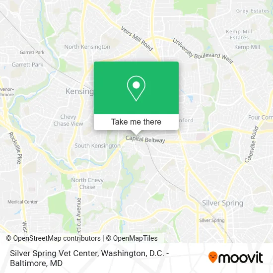 Silver Spring Vet Center map