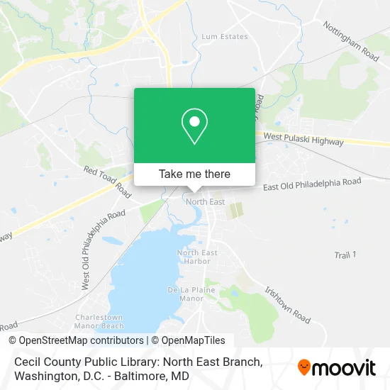 Cecil County Public Library: North East Branch map