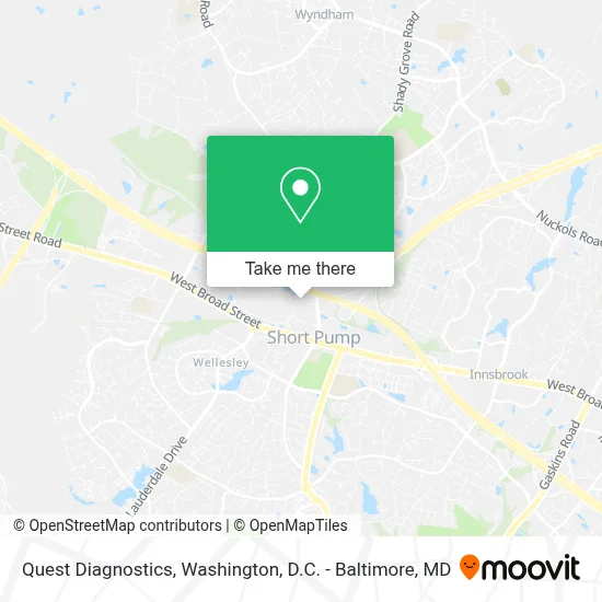 Quest Diagnostics map