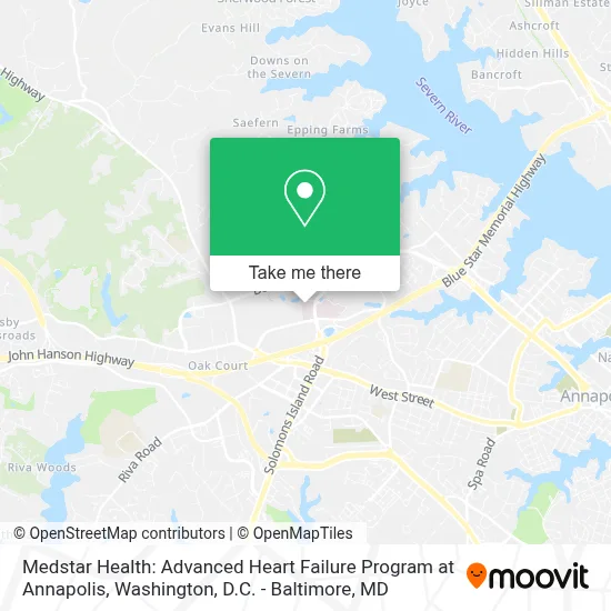 Medstar Health: Advanced Heart Failure Program at Annapolis map