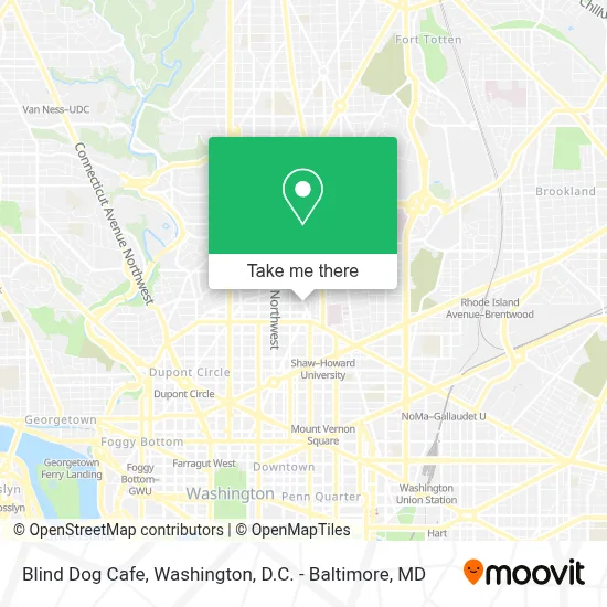 Blind Dog Cafe map