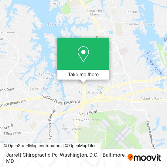 Jarrett Chiropractic Pc map