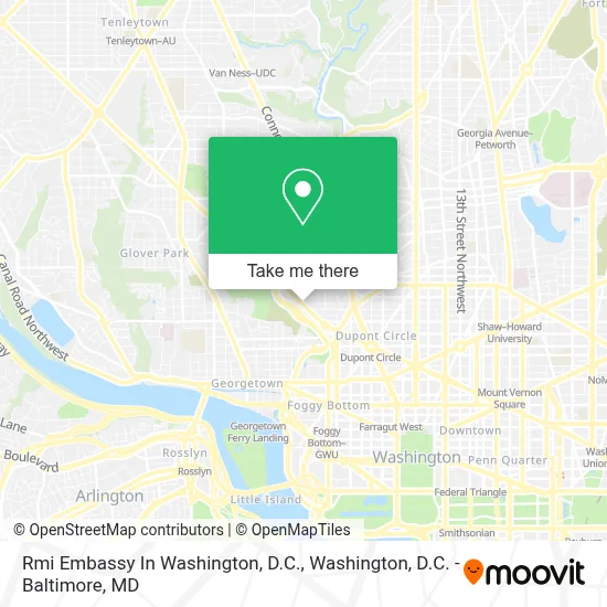 Rmi Embassy In Washington, D.C. map