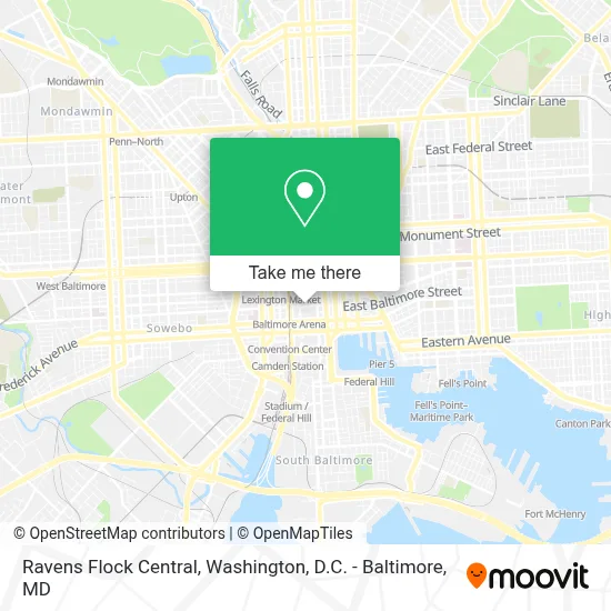 Ravens Flock Central map