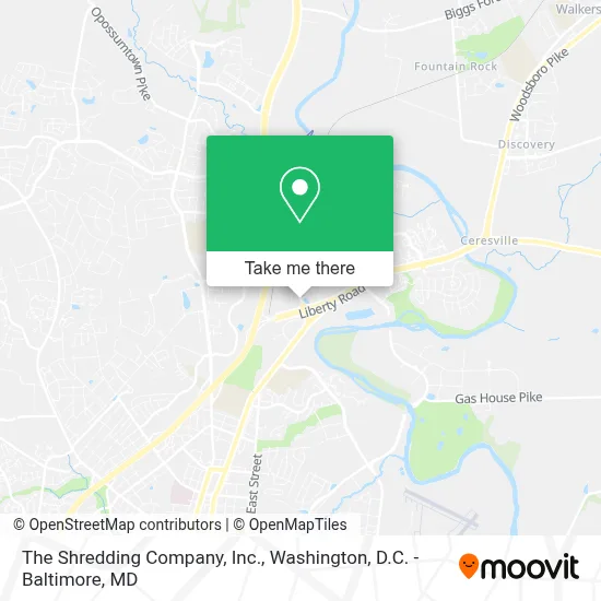 The Shredding Company, Inc. map