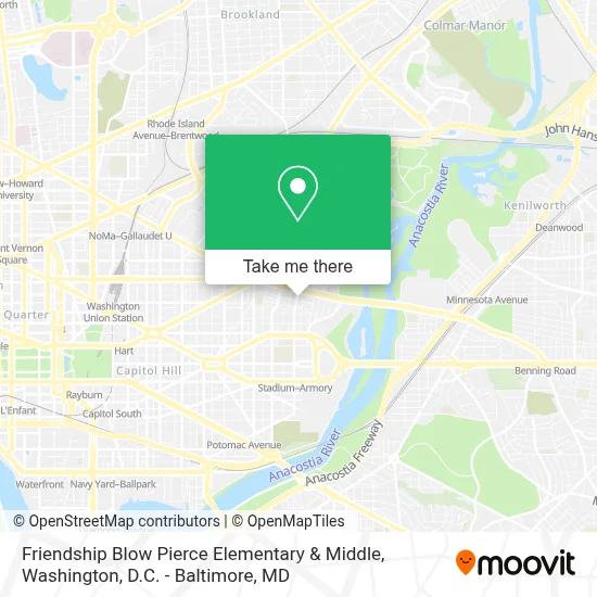 Friendship Blow Pierce Elementary & Middle map