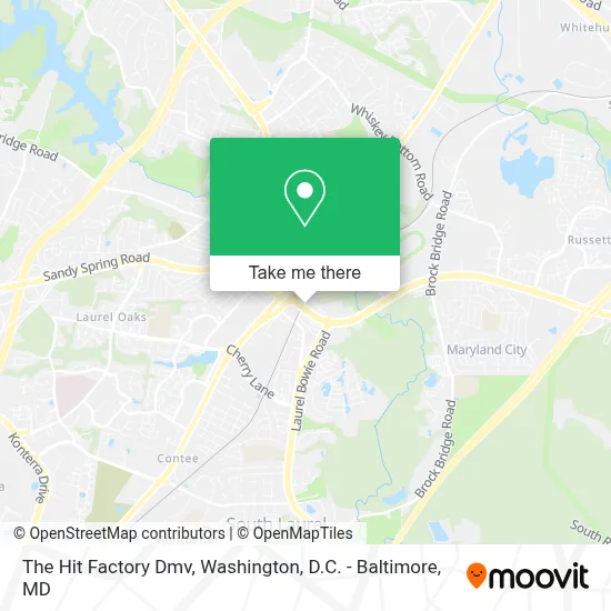 The Hit Factory Dmv map