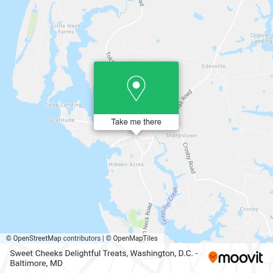 Sweet Cheeks Delightful Treats map