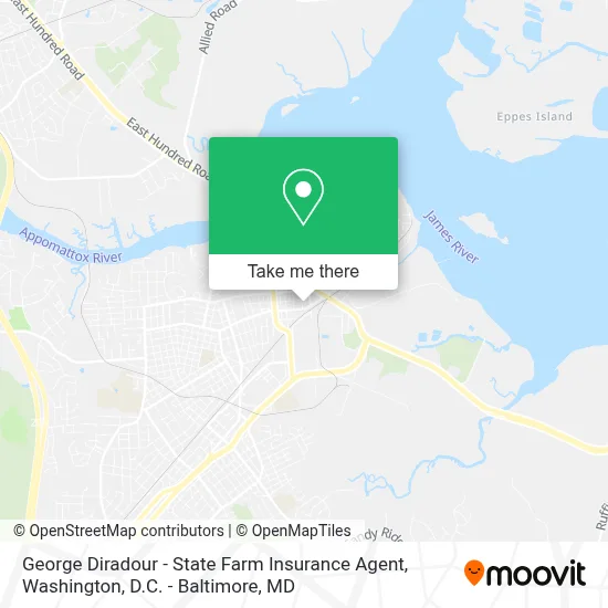 George Diradour - State Farm Insurance Agent map