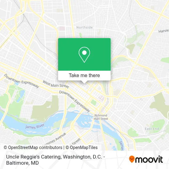 Uncle Reggie's Catering map