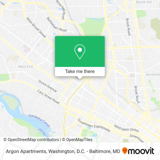 Argon Apartments map