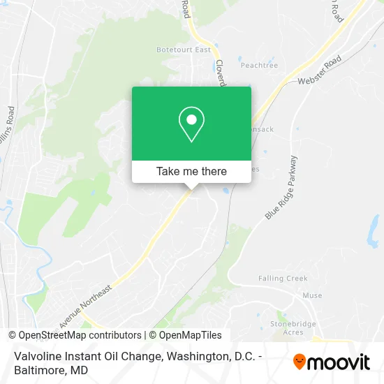 Valvoline Instant Oil Change map