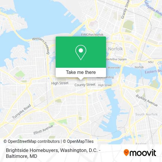 Brightside Homebuyers map