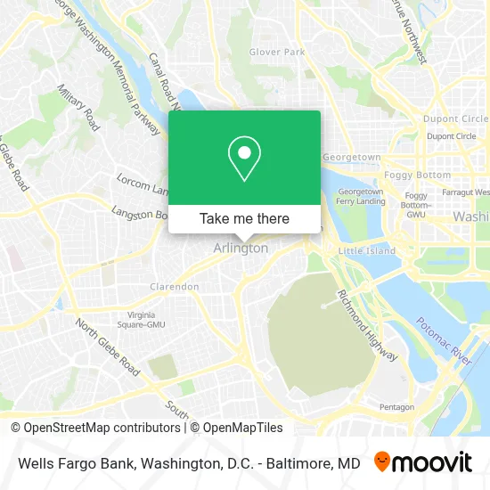 Wells Fargo Bank map