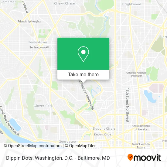 Dippin Dots map
